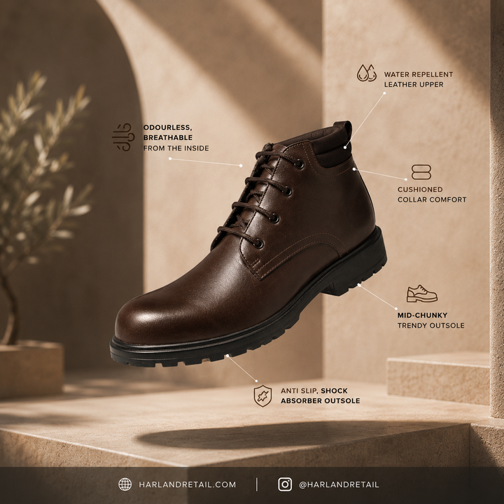 Harland Marlow Derby Boots – Leather